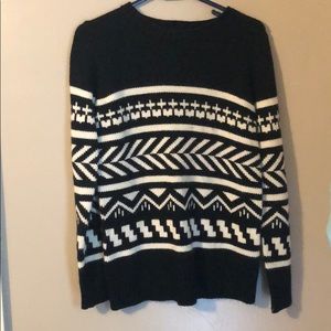 Black & white sweater